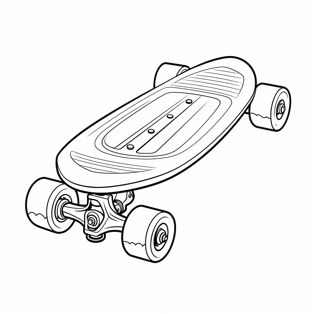 Gro Es Skateboard Happycoloring Net