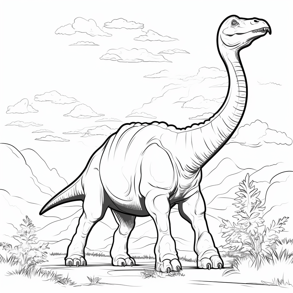 Apatosaurus mit Flügeln Ausmalbild und Malvorlage