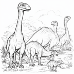 Dromaeosaurus mit einem Velociraptor Ausmalbild und Malvorlage