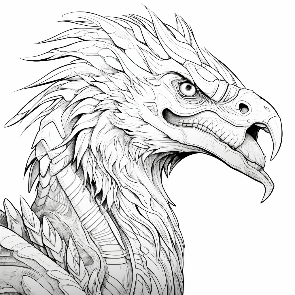 Gefiederter Utahraptor Ausmalbild und Malvorlage