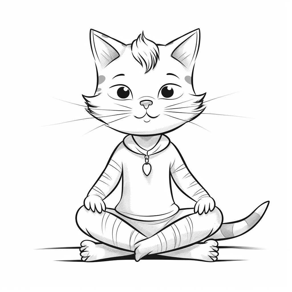 Murmletier entspannt sich beim Yoga Ausmalbild und Malvorlage
