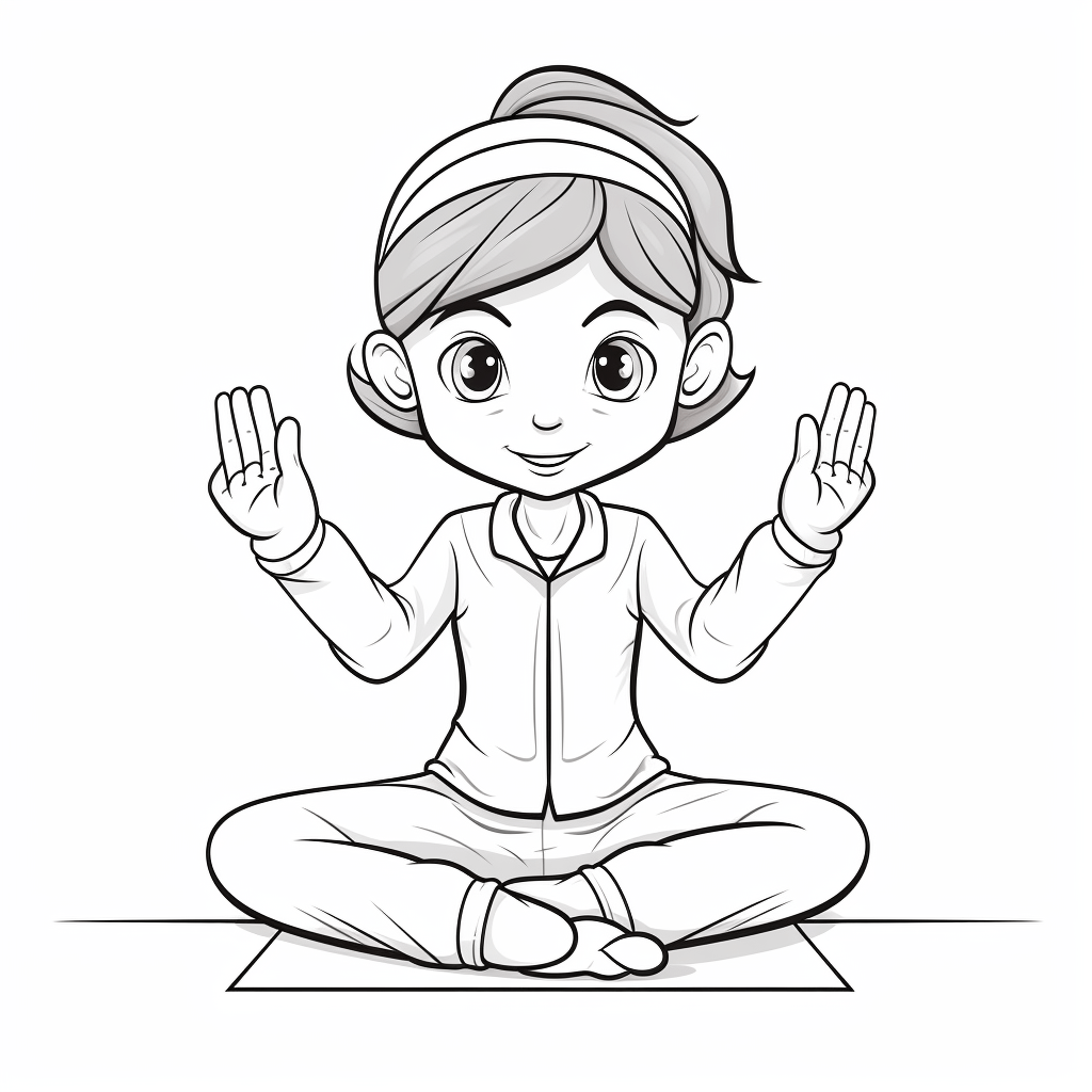 Murmletier macht Yoga Ausmalbild und Malvorlage