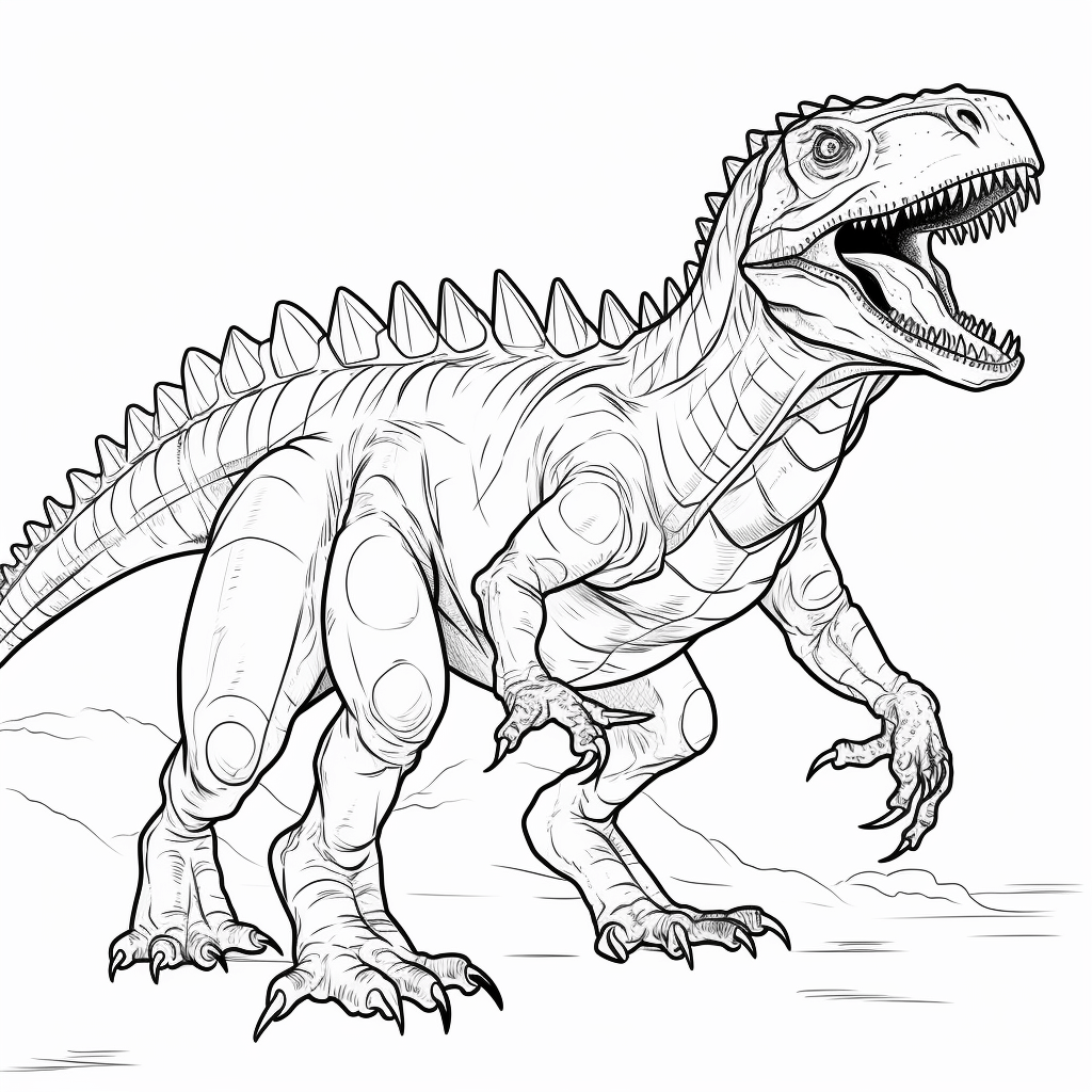 Tyrannosaurus Rex mit Flügeln Ausmalbild und Malvorlage