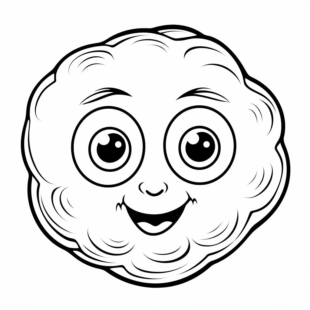 Auster macht ein grimmiges Gesicht Ausmalbild und Malvorlage