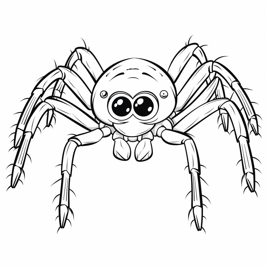 Böse Spinne Ausmalbild und Malvorlage