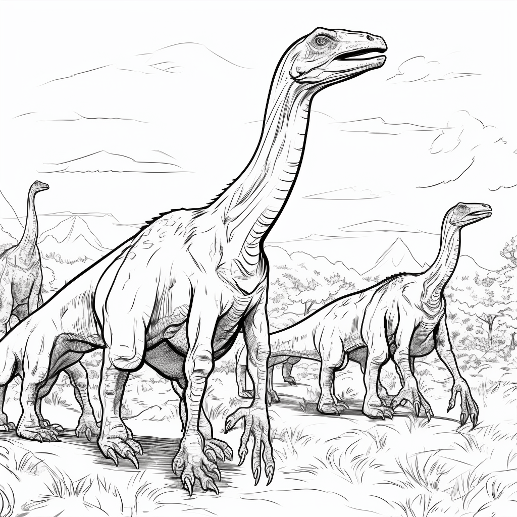 Deinonychus in der Gruppe Ausmalbild und Malvorlage