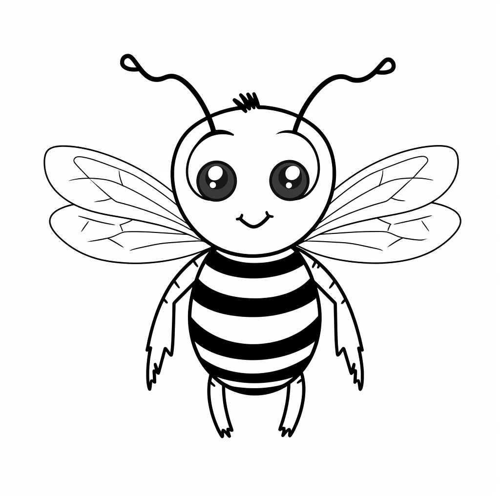 Faule Hummel Ausmalbild und Malvorlage