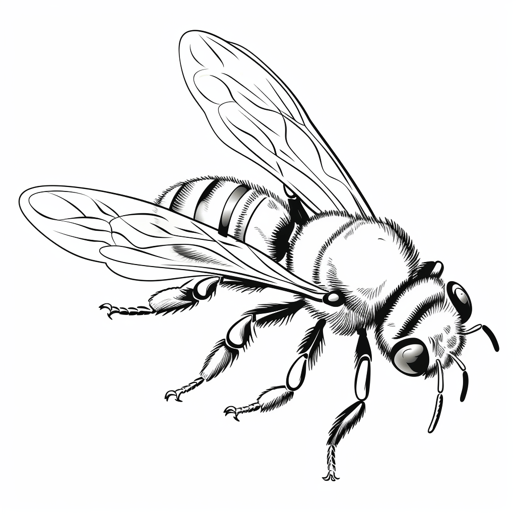 Hummel isst zu viel Honig Ausmalbild und Malvorlage