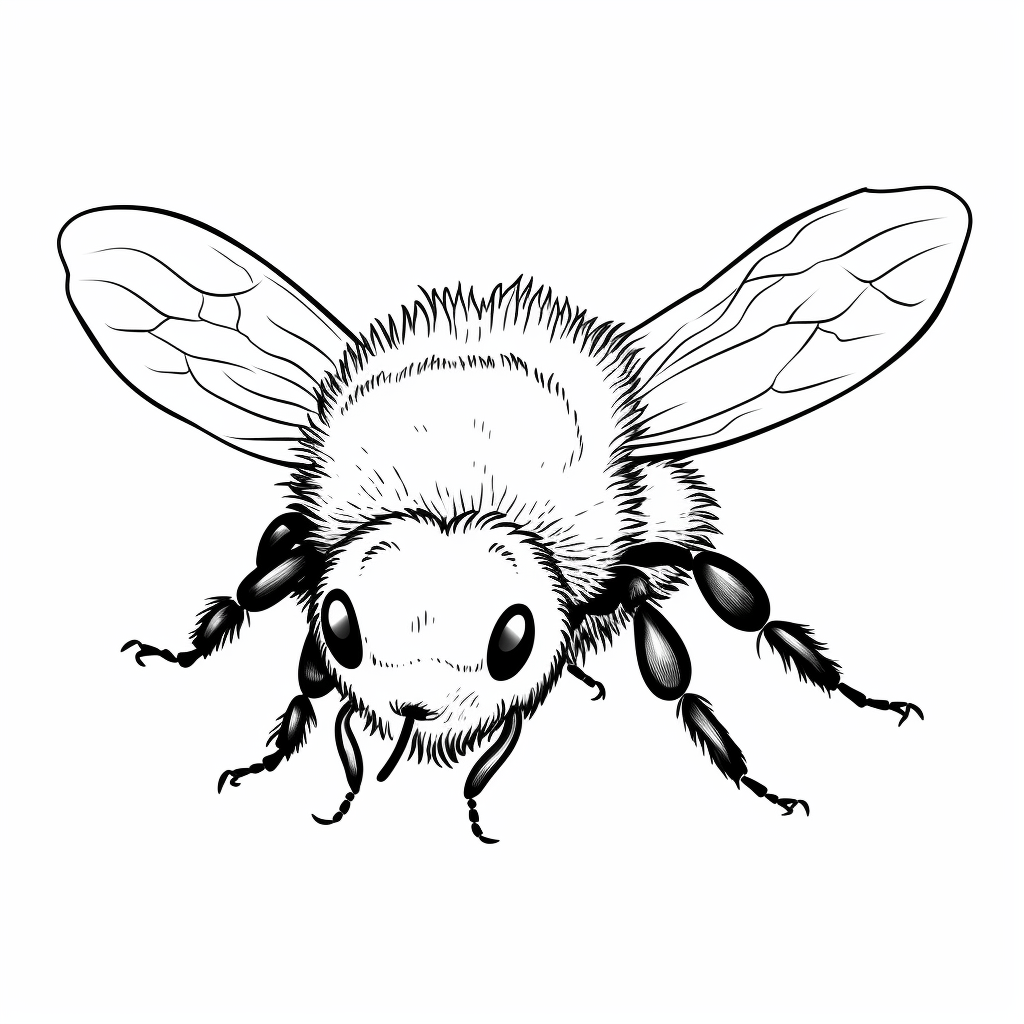 Hummel ist weich wie ein Teddybär Ausmalbild und Malvorlage