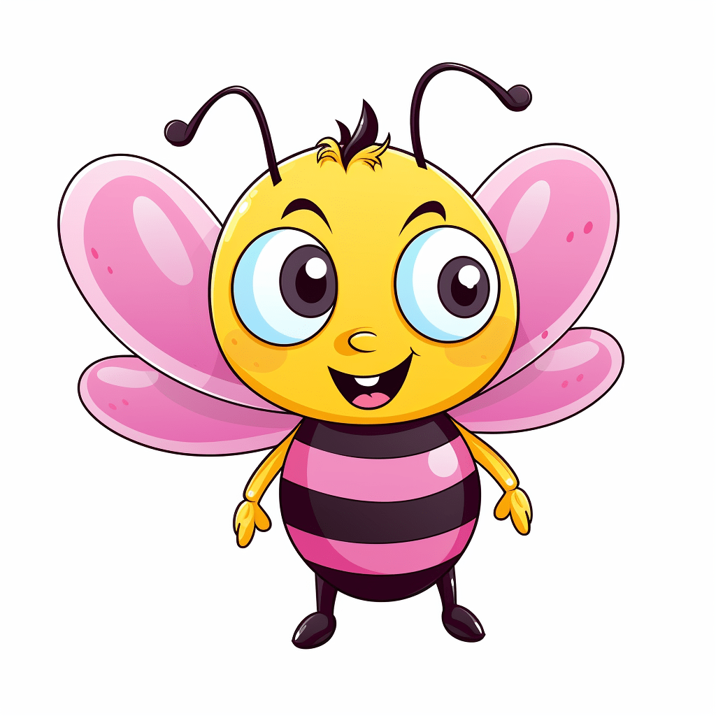 Hummel macht Quatsch mit einer Raupe Ausmalbild und Malvorlage