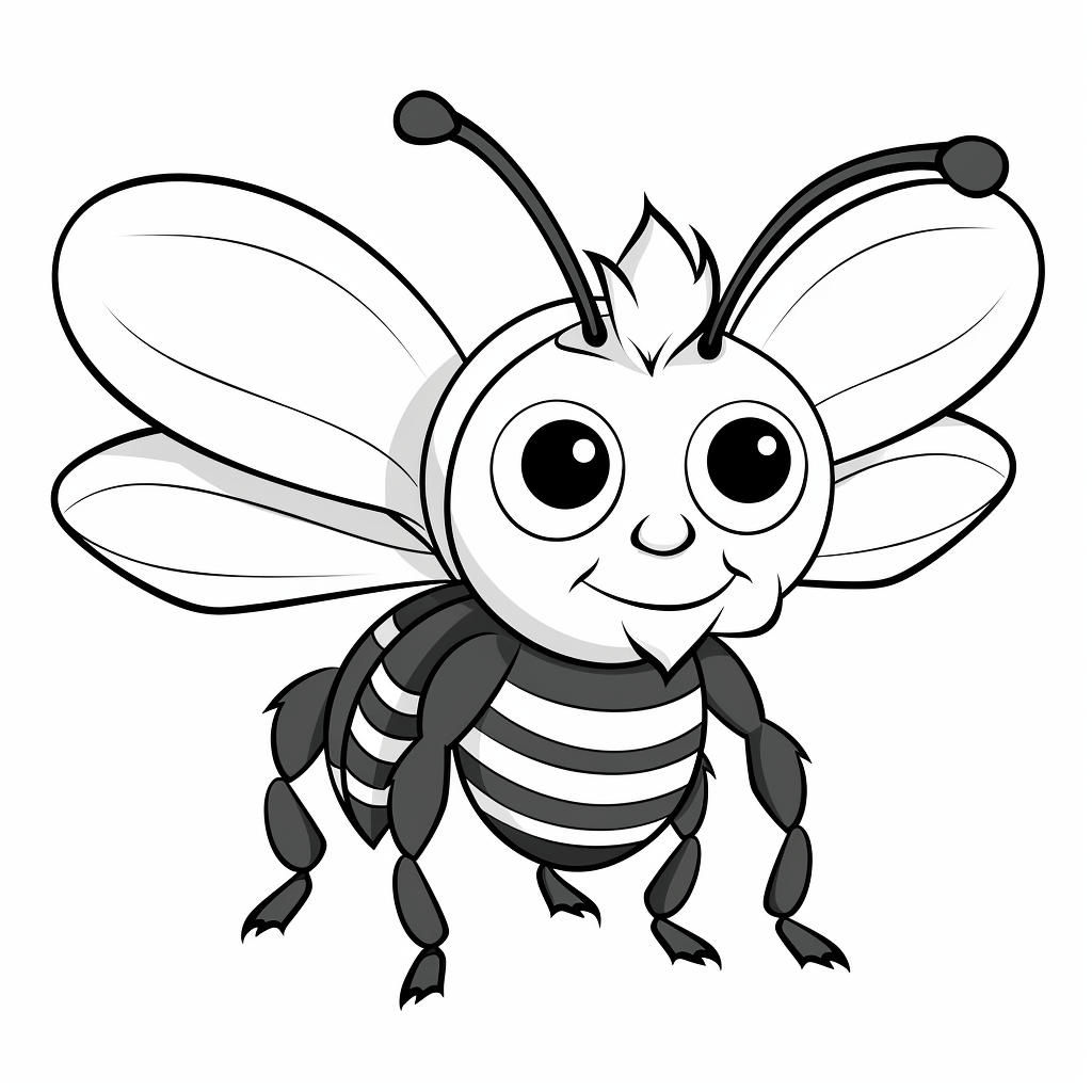 Hummel stellt sich einem Spatz entgegen Ausmalbild und Malvorlage