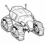 Käfer mit hartem Panzer Ausmalbild und Malvorlage