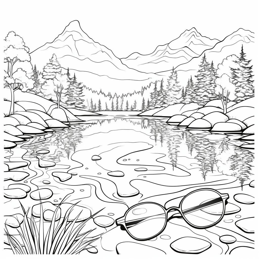 Kakerlake trägt eine Brille Ausmalbild und Malvorlage