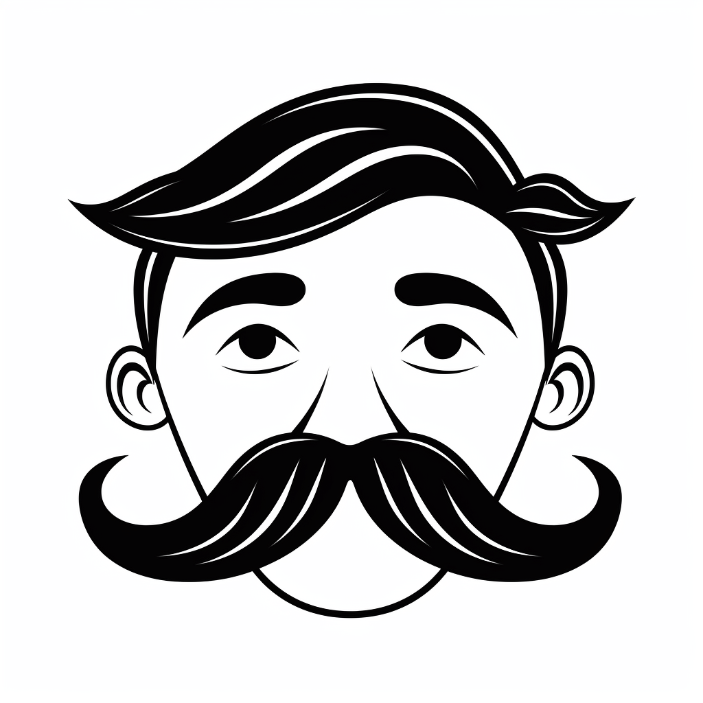 Krebs mit Schnurrbart Ausmalbild und Malvorlage