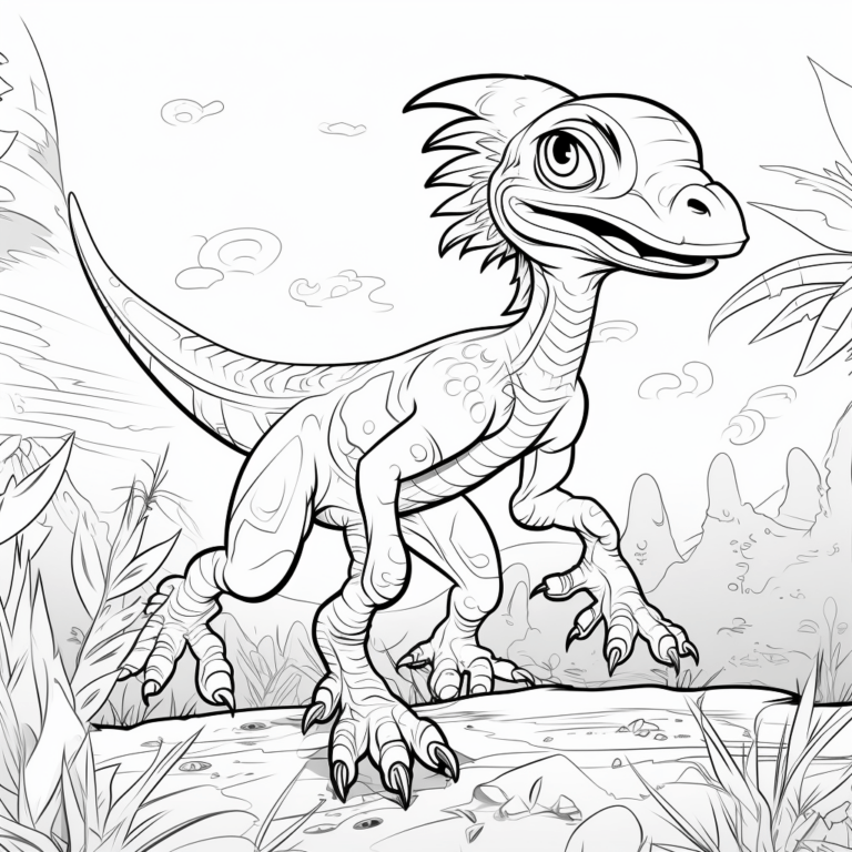 Ausmalbilder Deinonychus ️ Kostenlose Malvorlagen zum Ausdrucken