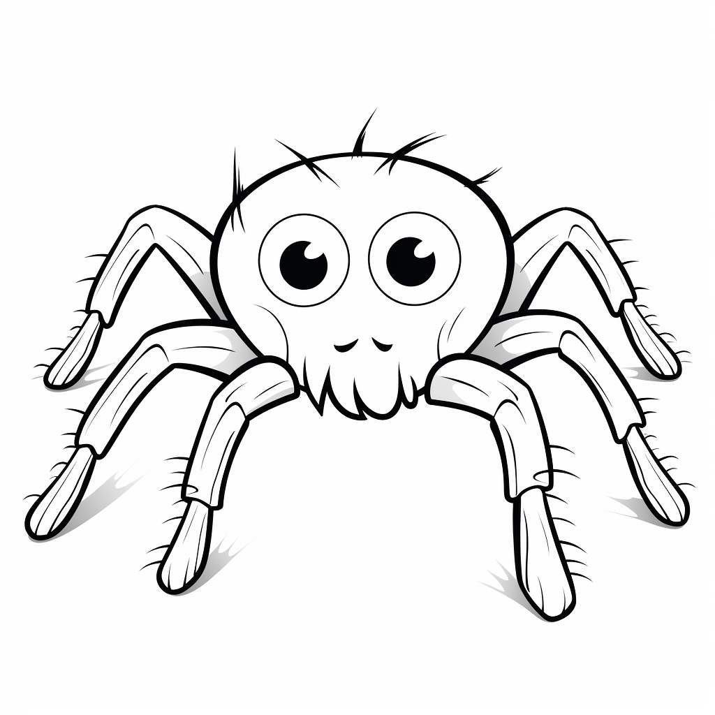 Lustige Spinne Ausmalbild und Malvorlage