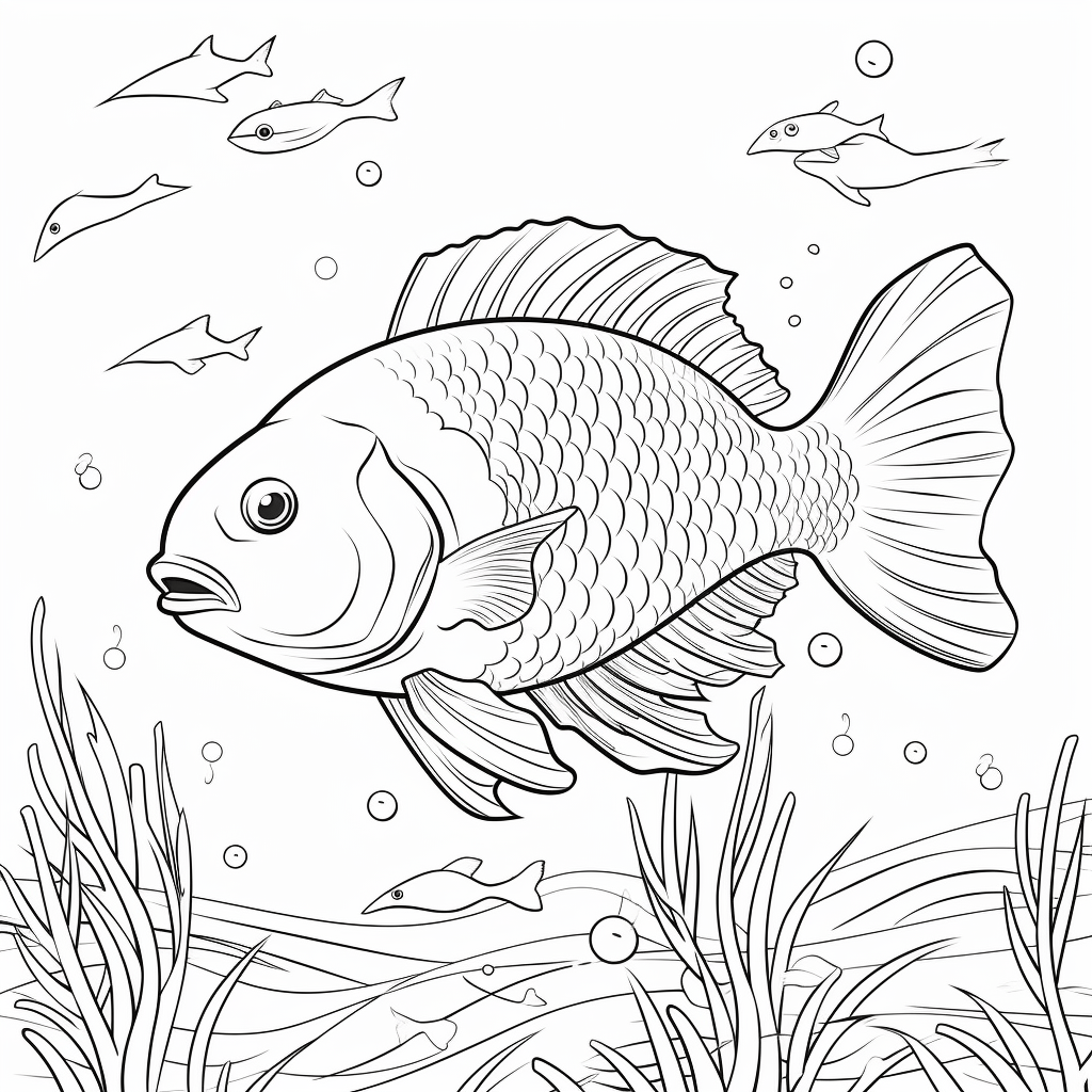 Regenbogenfisch hilft Krabbe Ausmalbild und Malvorlage