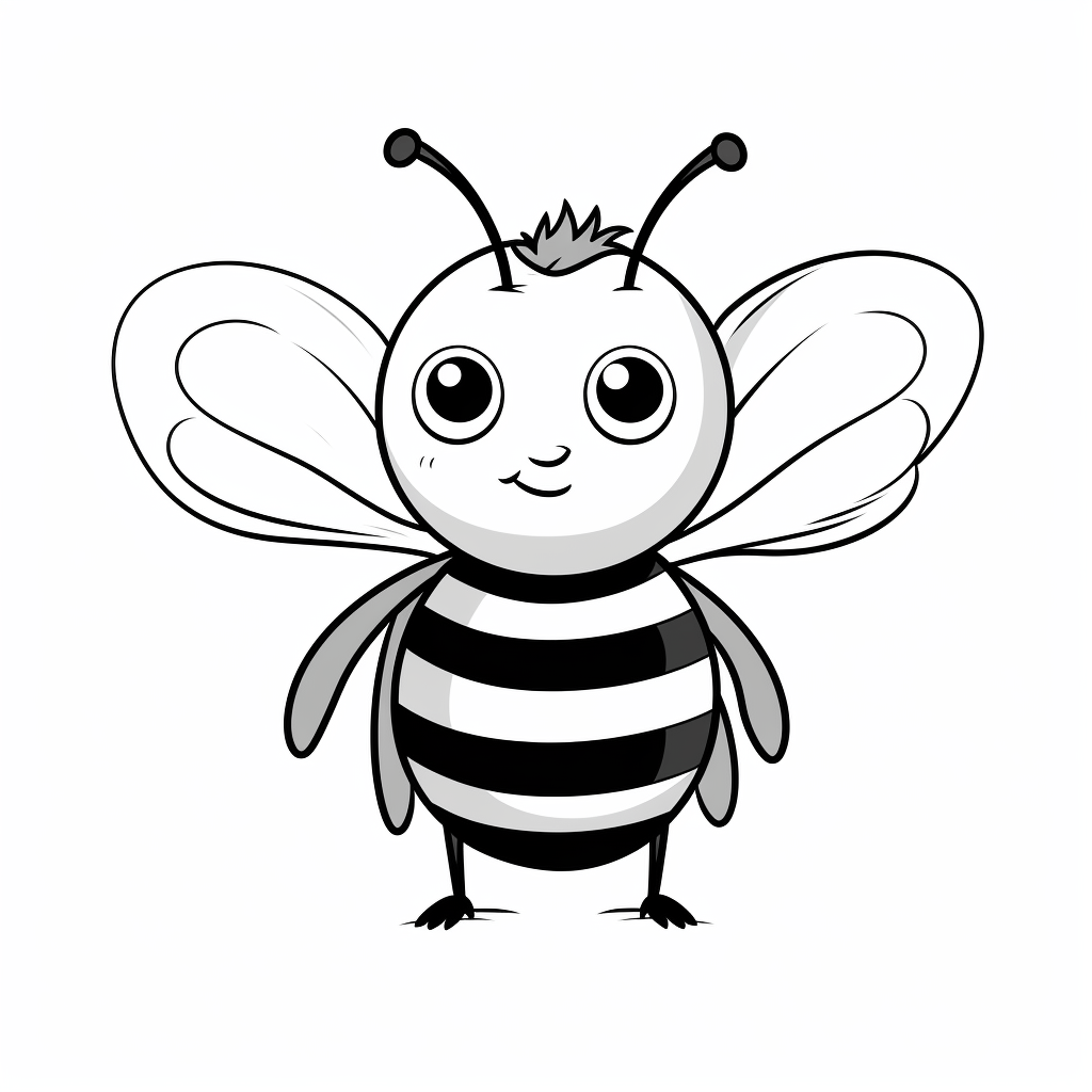 Schüchterne Hummel Ausmalbild und Malvorlage