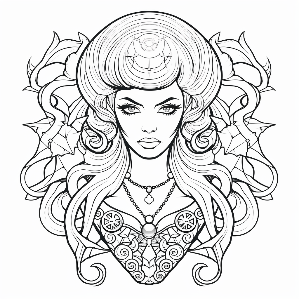 Schwarze Witwe als Tattoo-Idee Ausmalbild und Malvorlage