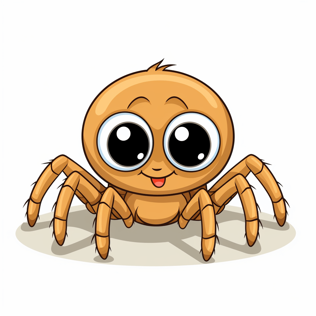 Spinne erkundet eine Höhle Ausmalbild und Malvorlage