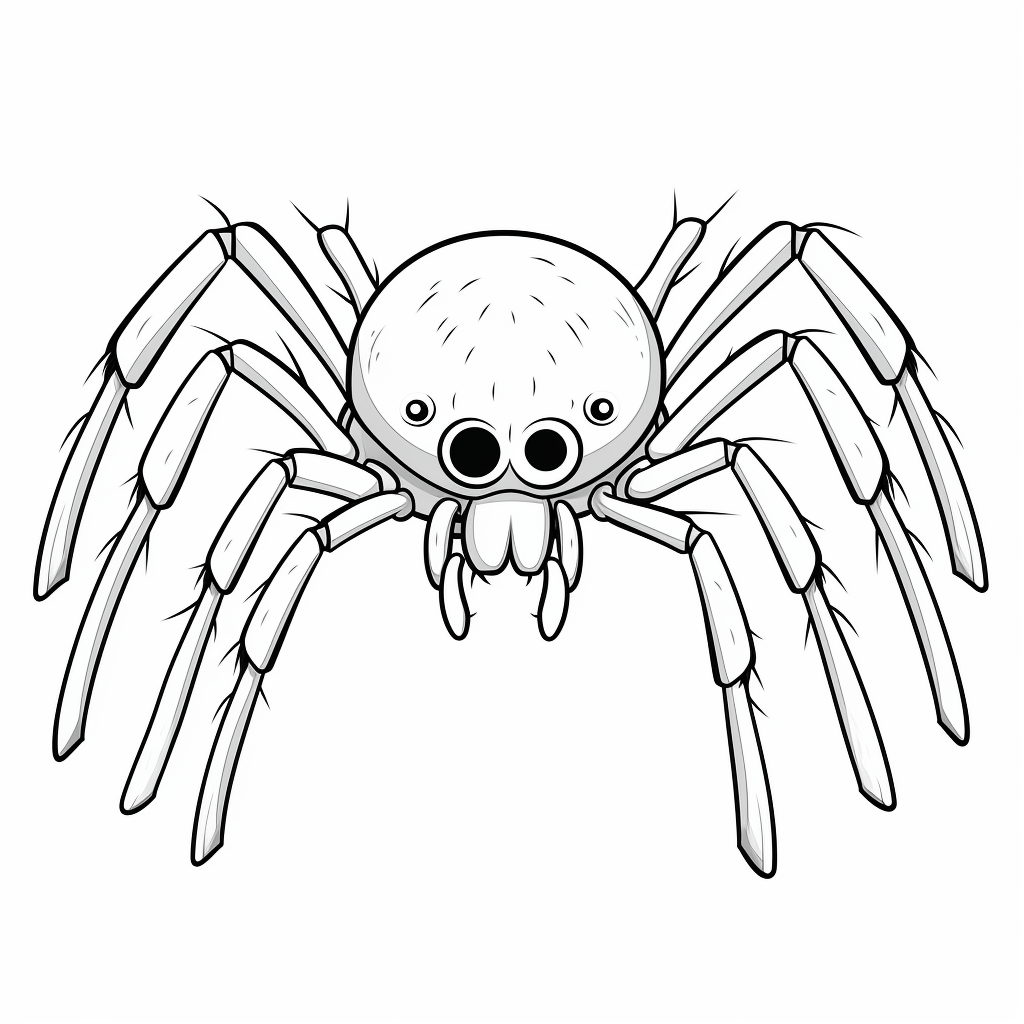 Spinne glitzert in der Sonne Ausmalbild und Malvorlage