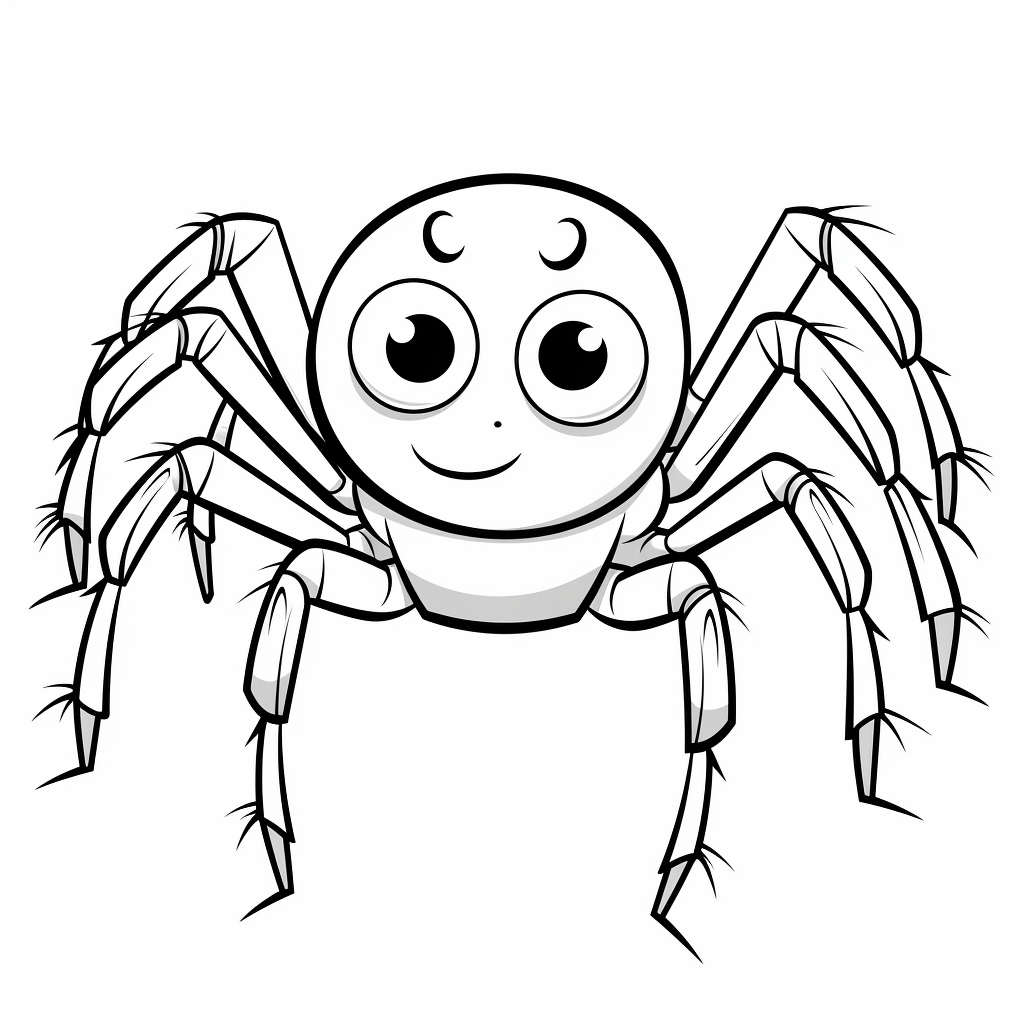 Spinne tanzt Ballett Ausmalbild und Malvorlage