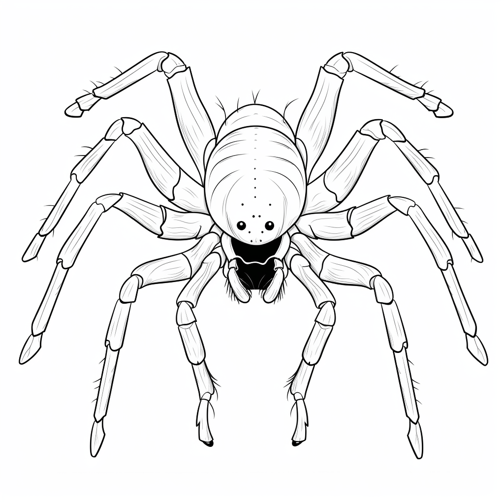 Spinne trägt eine Perlenkette Ausmalbild und Malvorlage
