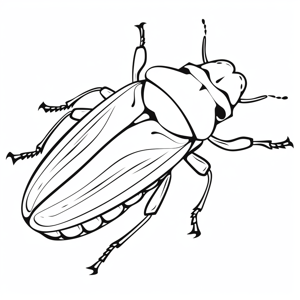 Stinkkäfer mit Nase Ausmalbild und Malvorlage