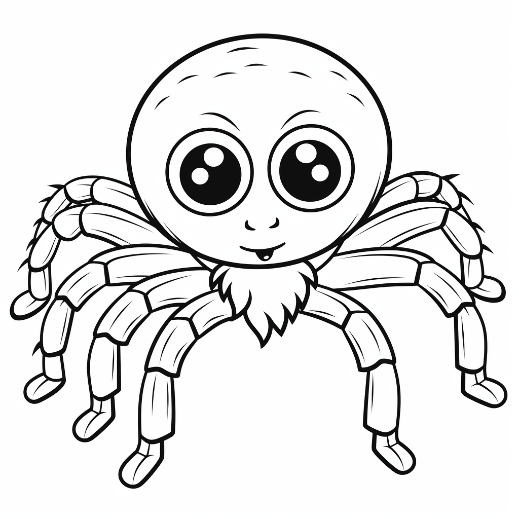 Weberknecht tröstet eine Spinne, die ihr Netz verloren hat Ausmalbild und Malvorlage
