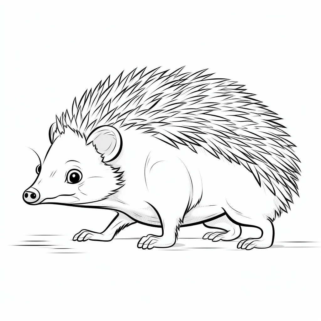 Zecke an Igel Ausmalbild und Malvorlage