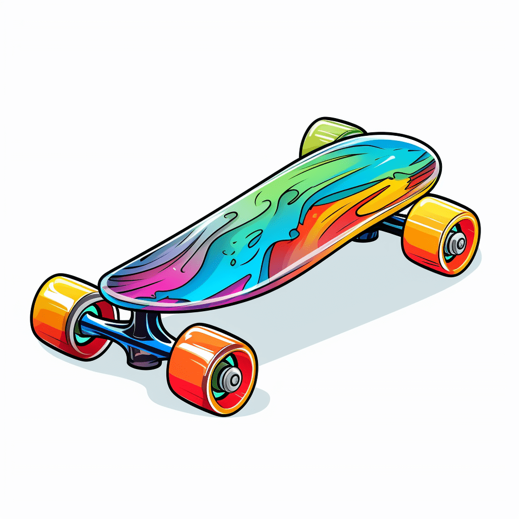 Skateboard drückt seine Persönlichkeit aus Ausmalbild und Malvorlage